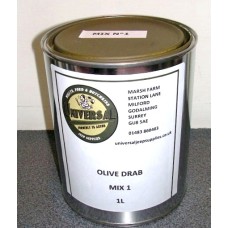 Olive Drab Green Mix 1 Paint tin 1 litre can